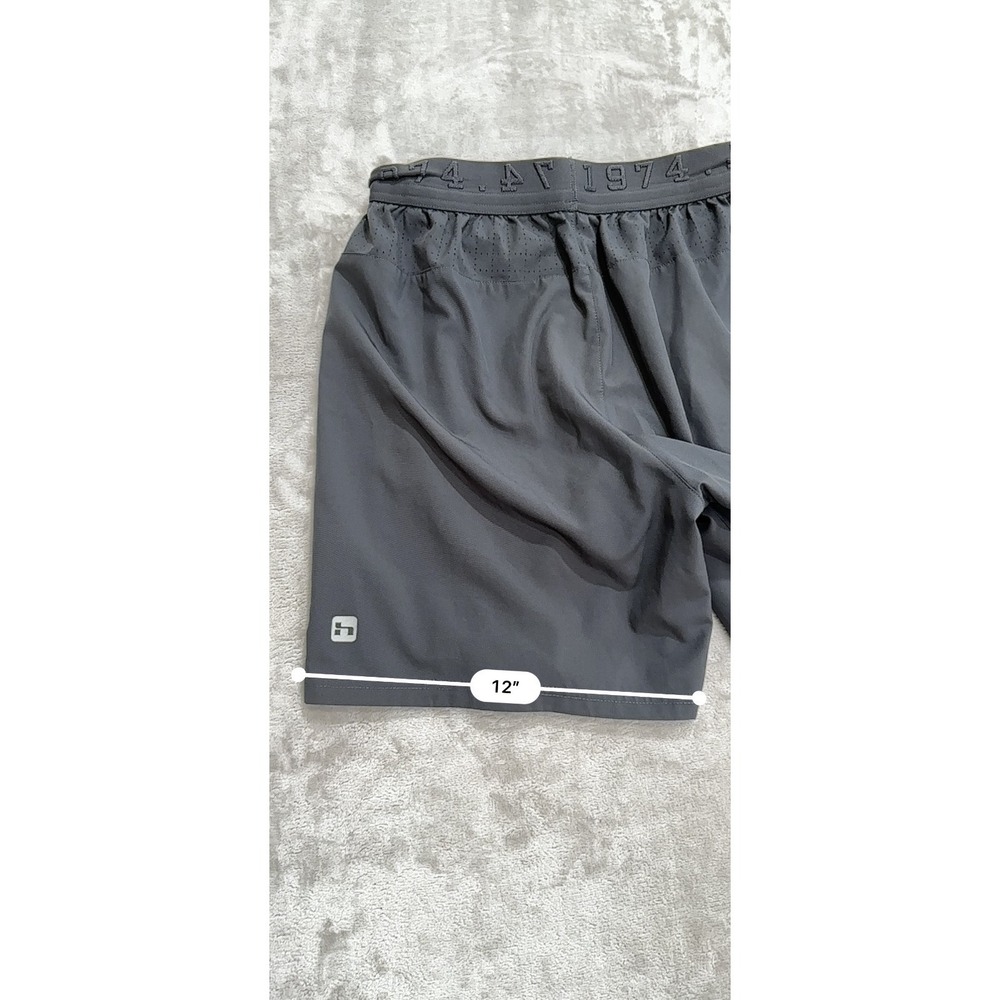 Hinds Running Shorts Mens Size Large Gray Fully Lined Pockets Stretch Waist - Picture 12 of 12